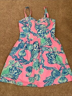Lilly Pulitzer Barefoot Princess Seashell Print Sundress